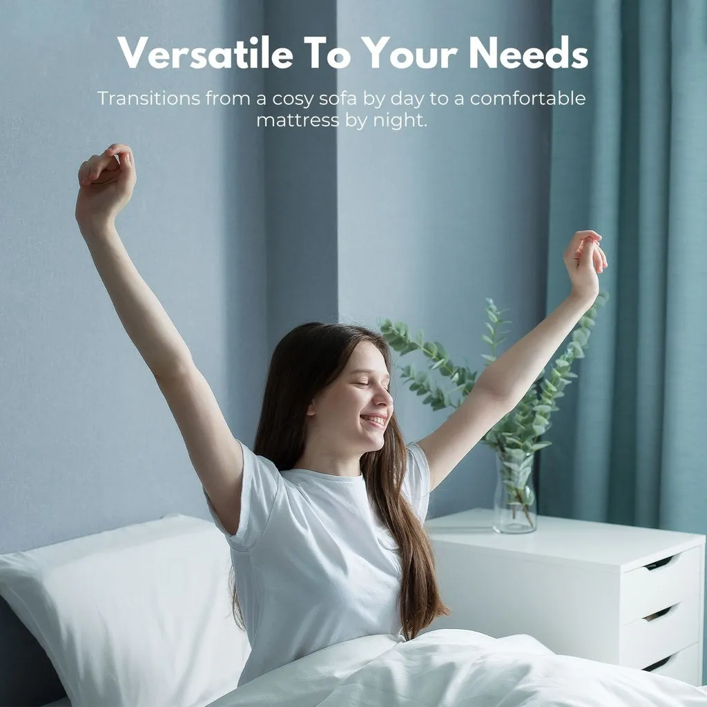 3 Fold Folding Mattress Double Dark Grey