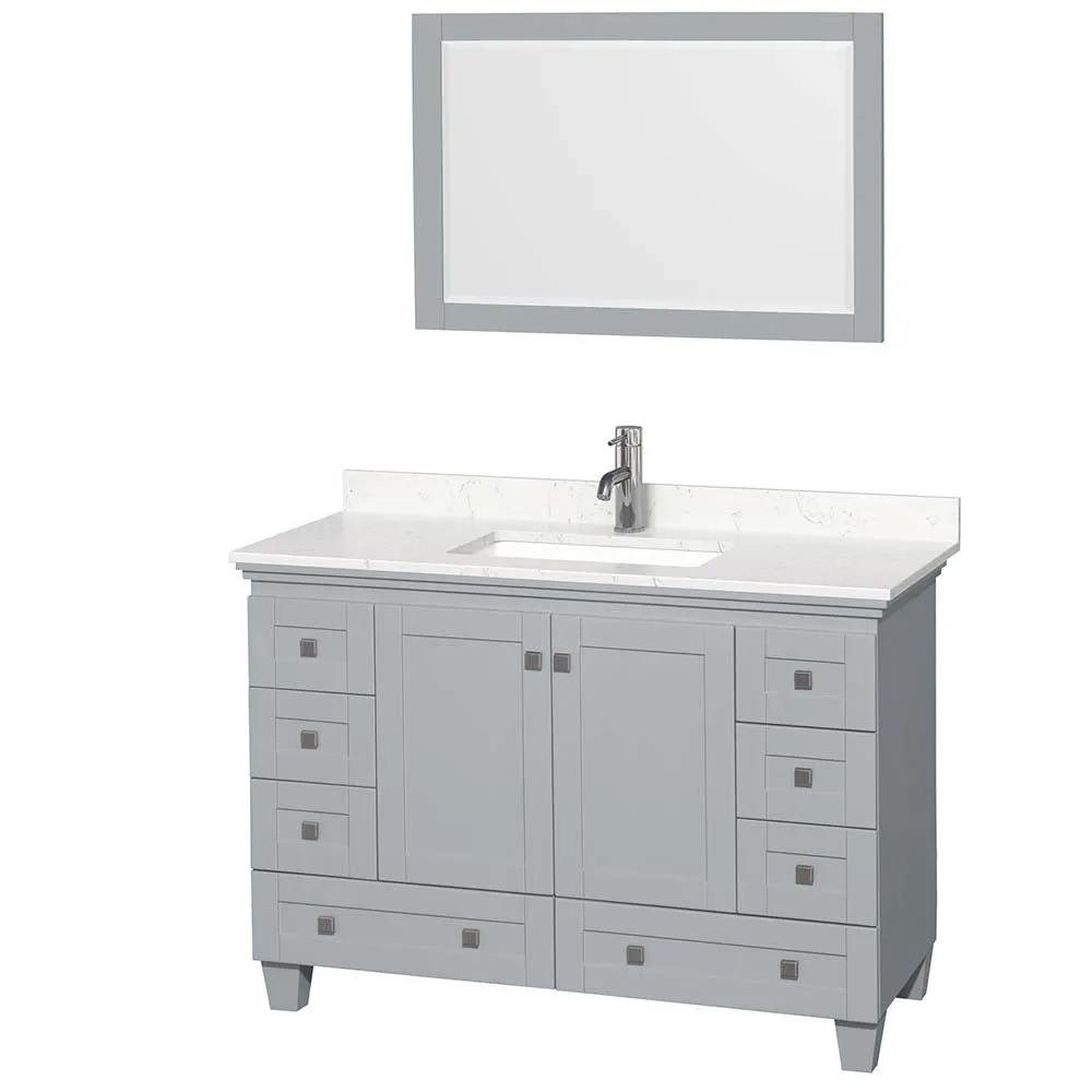 Acclaim 48 Inch Single Bathroom Vanity in Oyster Gray