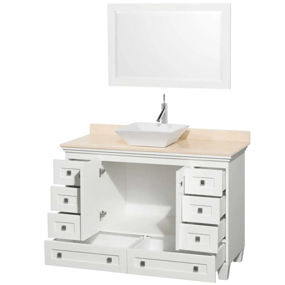 Acclaim 48 Inch Single Bathroom Vanity in White