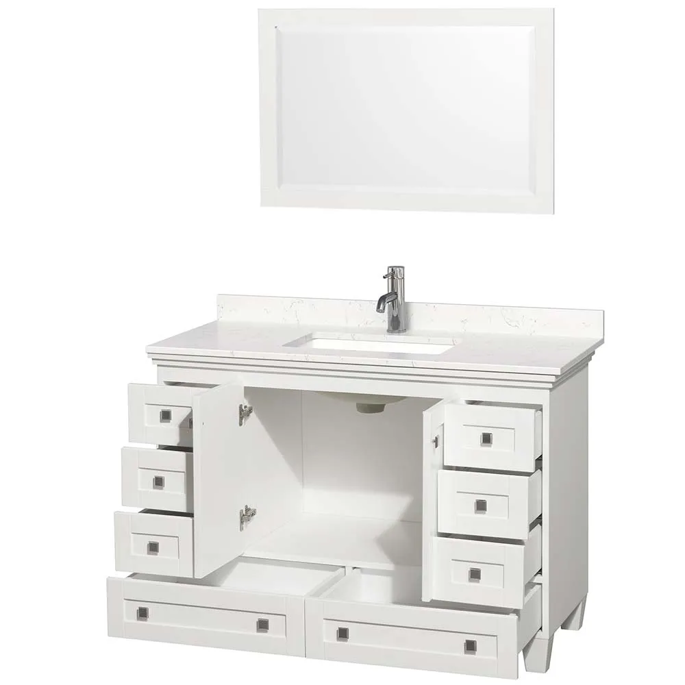 Acclaim 48 Inch Single Bathroom Vanity in White