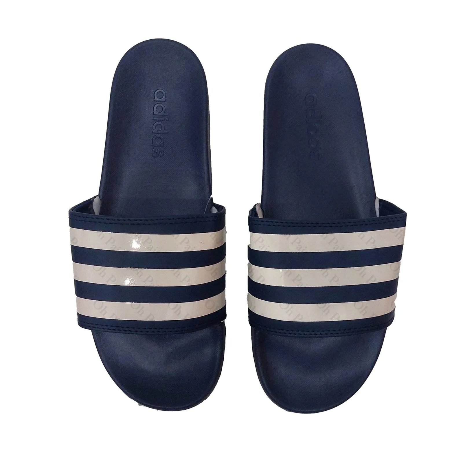 AD Adlite Slides Three Stripes - Blue/White (Women)