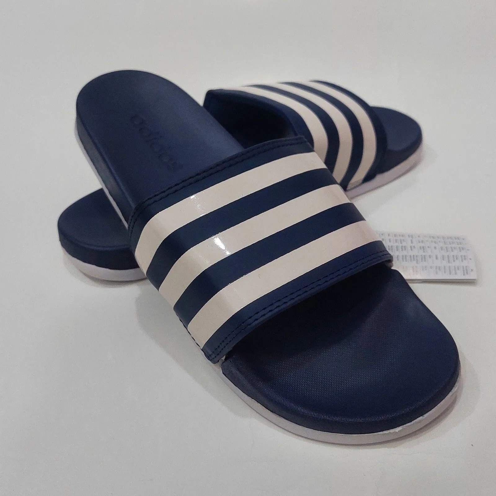AD Adlite Slides Three Stripes - Blue/White (Women)