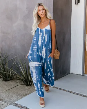 Alice Sleeveless Tie-Dye Wide-Leg Jumpsuit