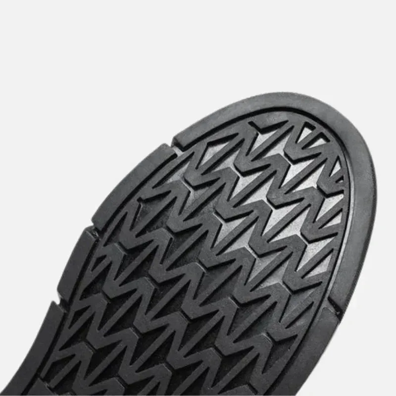 Allan - Alle schwarzen Leder-Sneakers