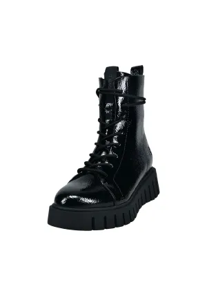 Benisha Lace Up Boot - Black