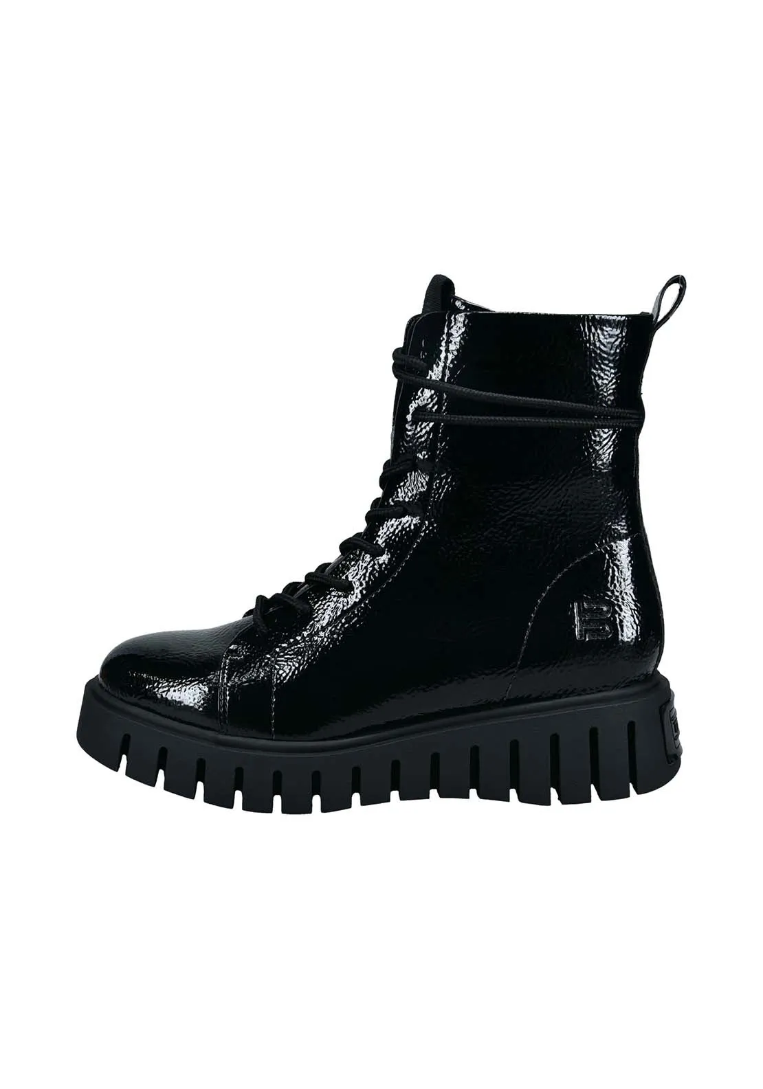 Benisha Lace Up Boot - Black