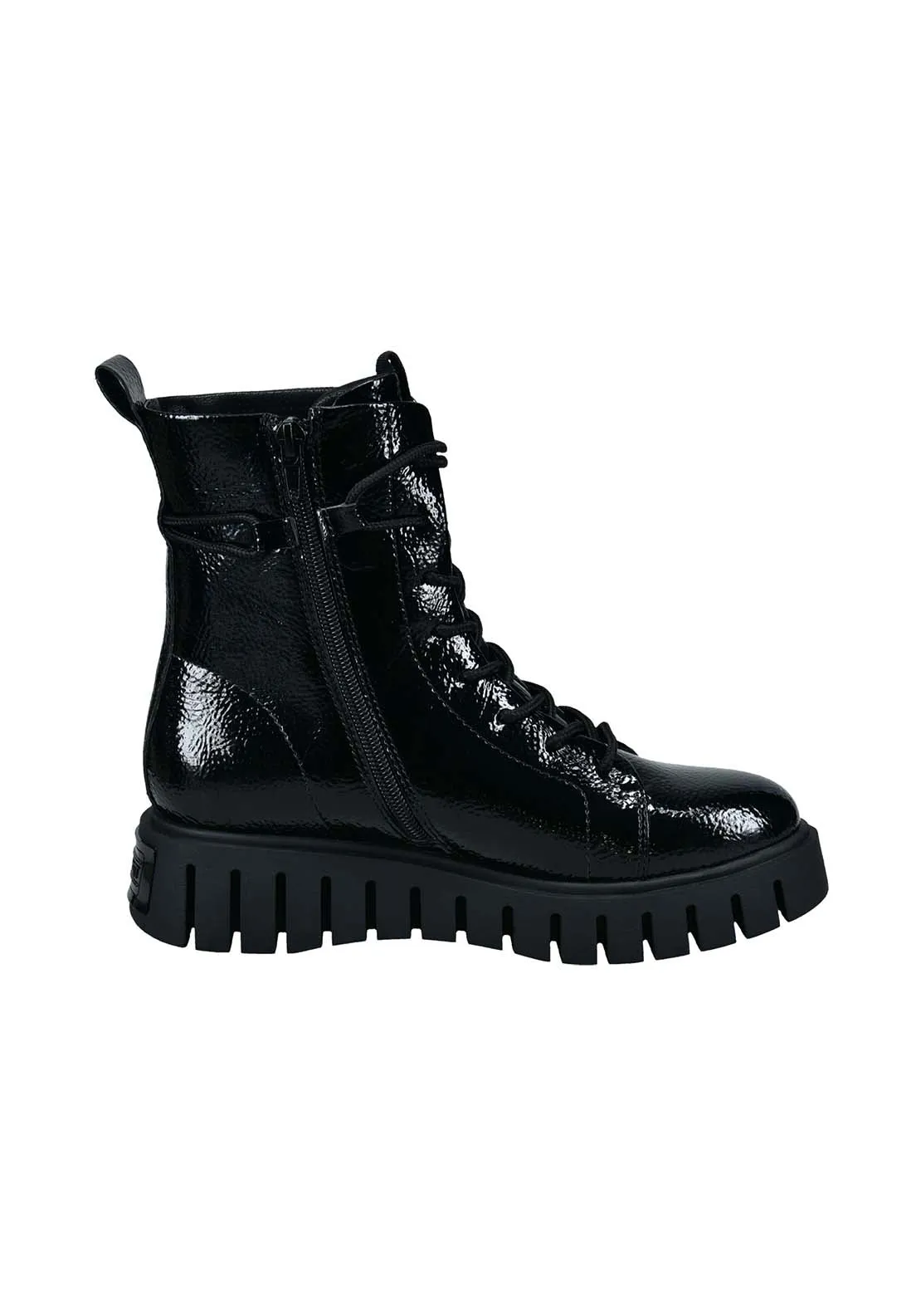 Benisha Lace Up Boot - Black