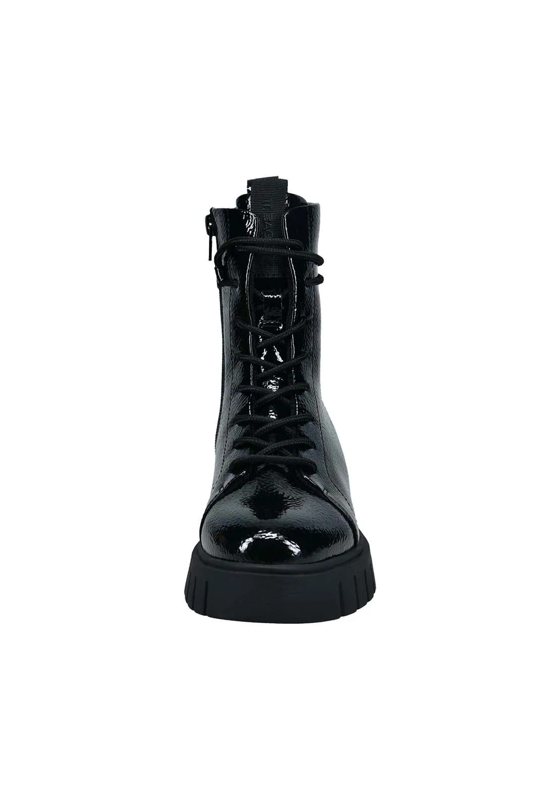 Benisha Lace Up Boot - Black