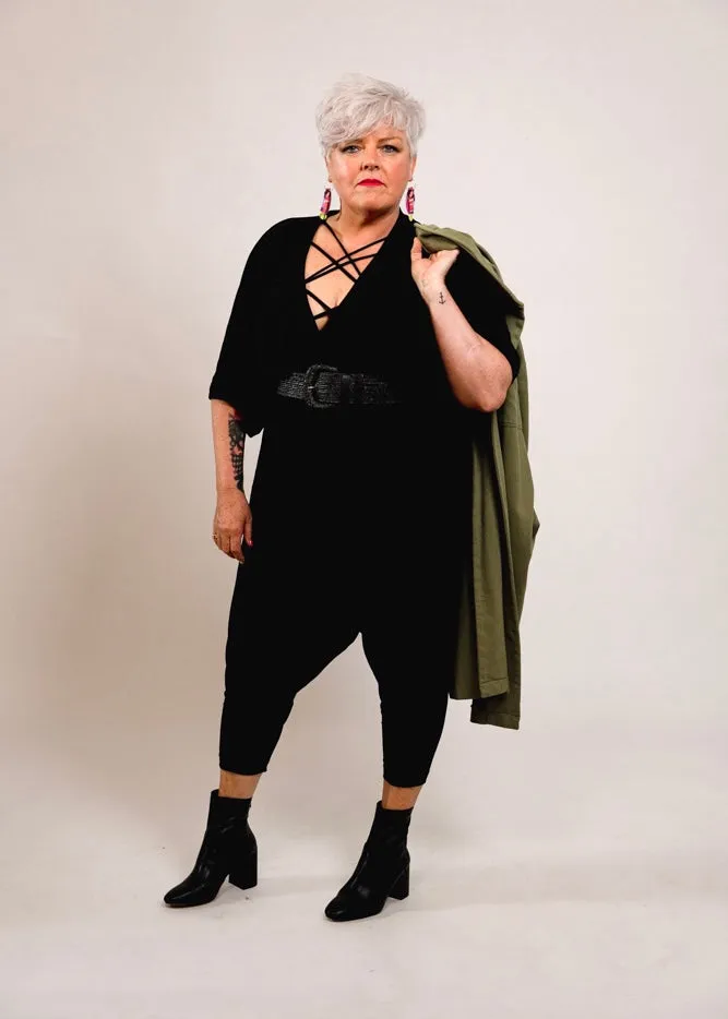 Biddell Playsuit - Classic Black