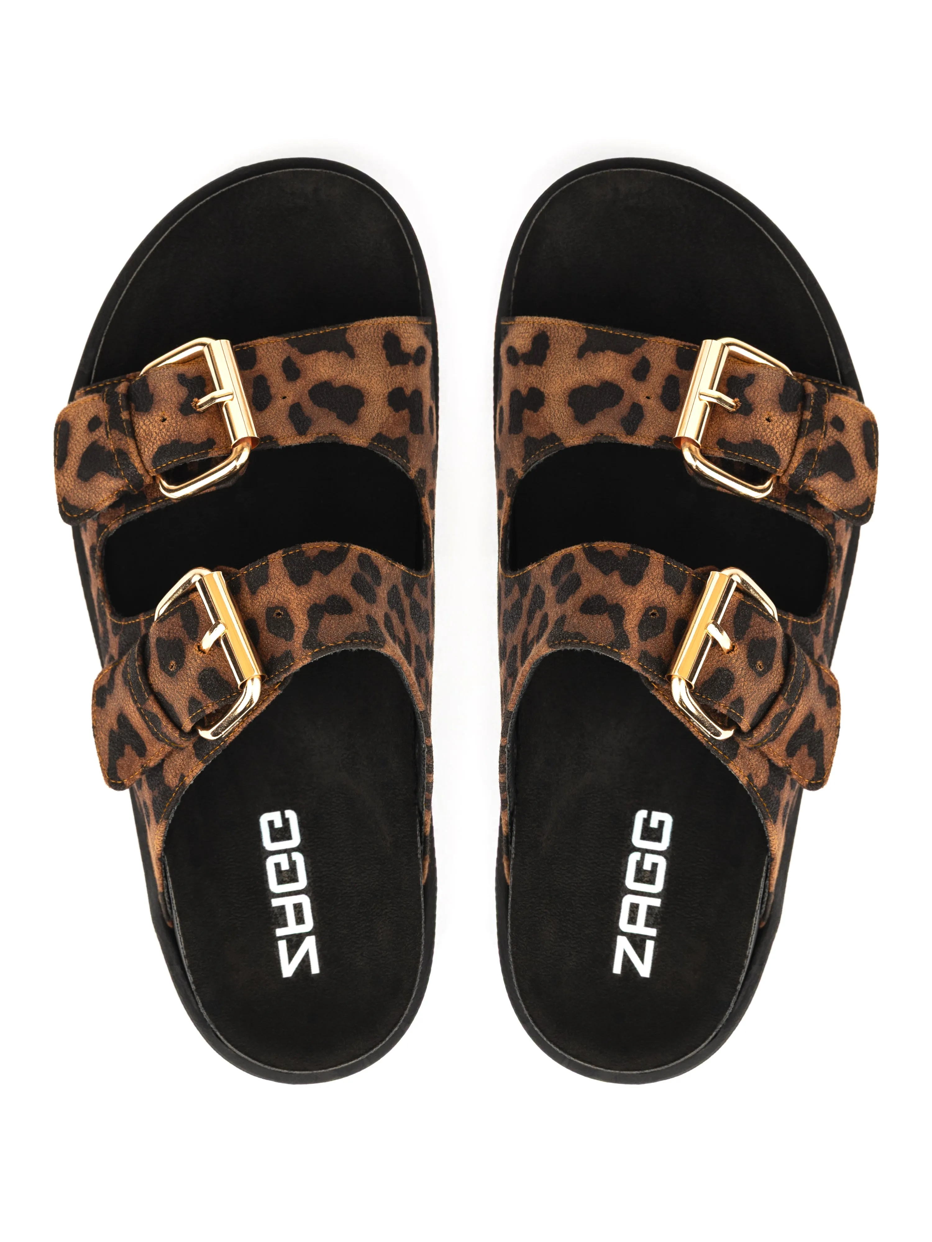 Black Leopard Double Strap