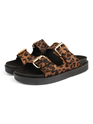 Black Leopard Double Strap