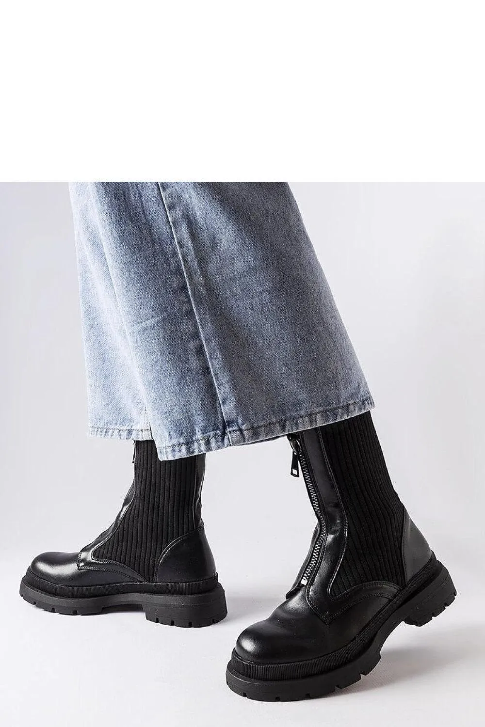 Black sock boots