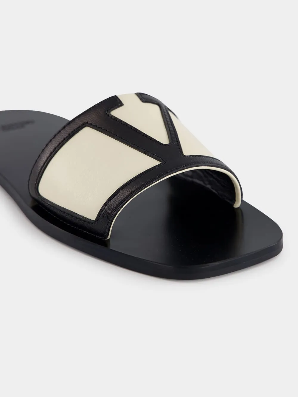 Black VG Viva Superstar Leather Slides