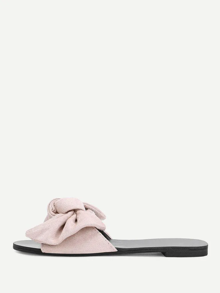 Bow Detail Flat Sandals