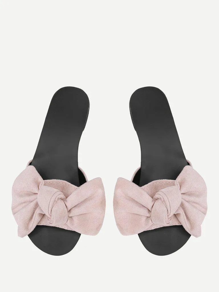 Bow Detail Flat Sandals
