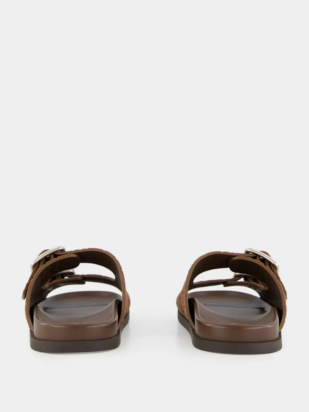 Brown GG Suede Sandals