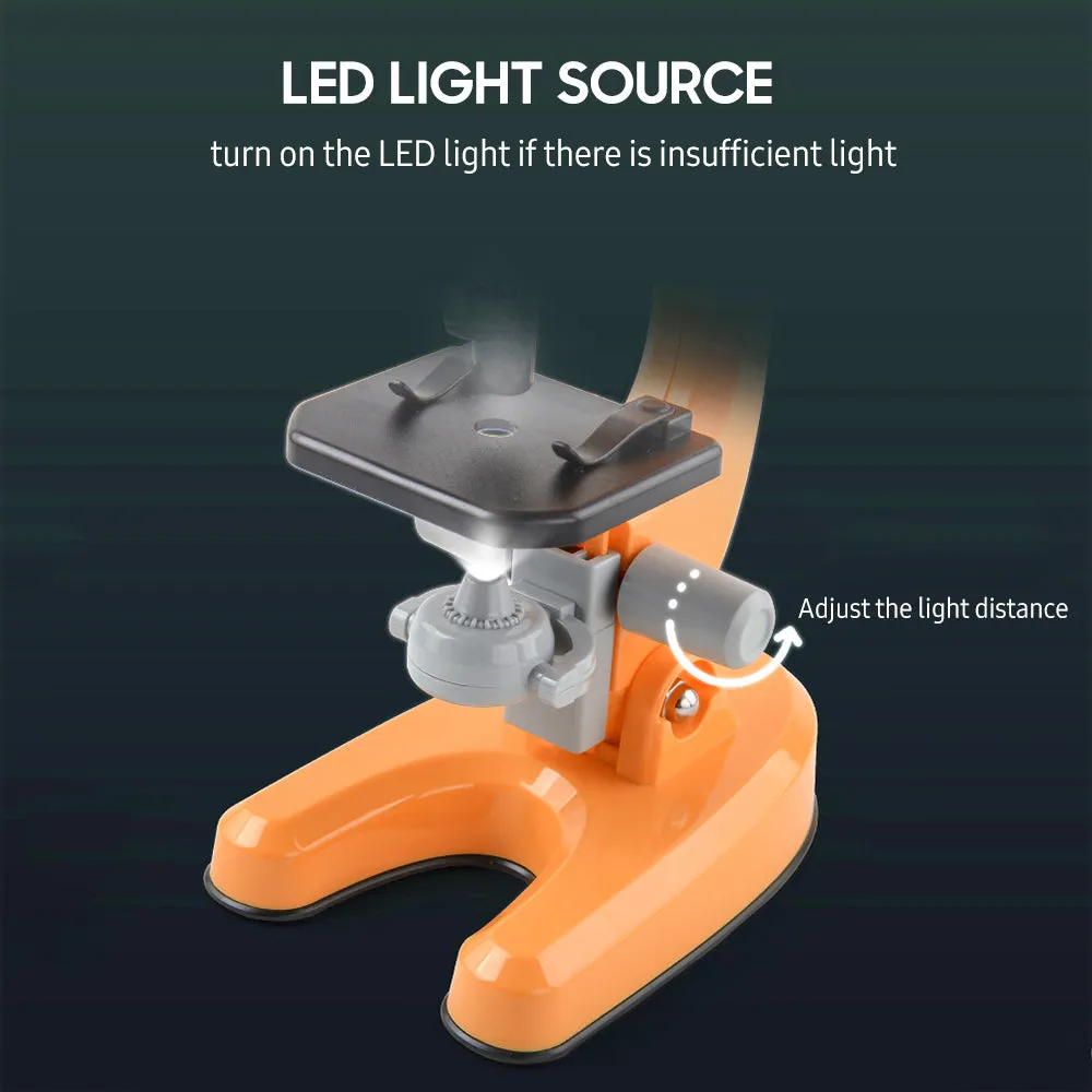 Children Optical Microscope with LED Light