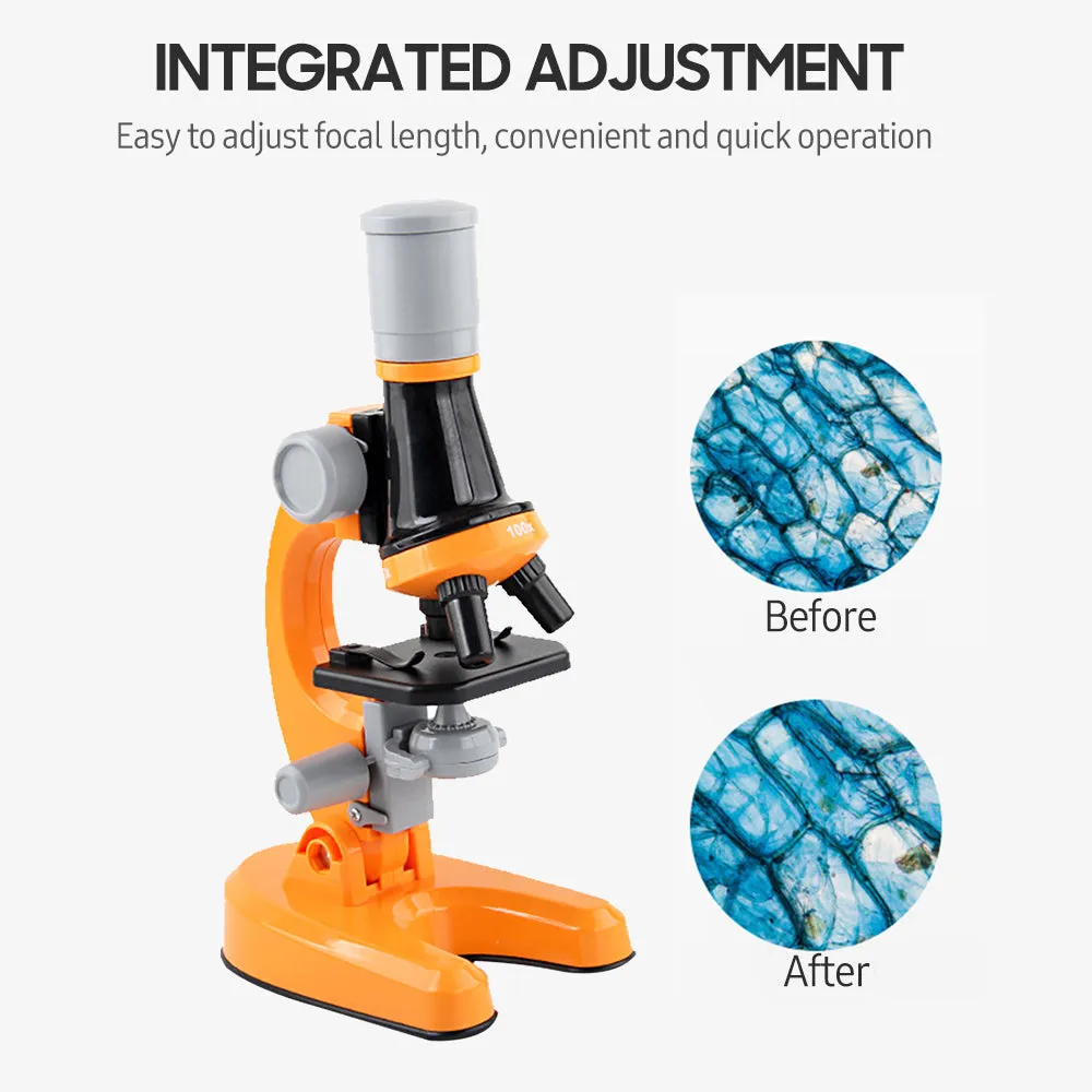 Children Optical Microscope with LED Light