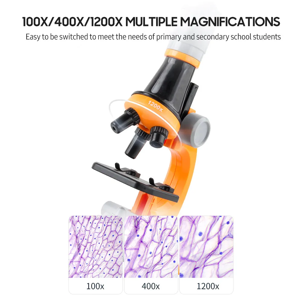 Children Optical Microscope with LED Light