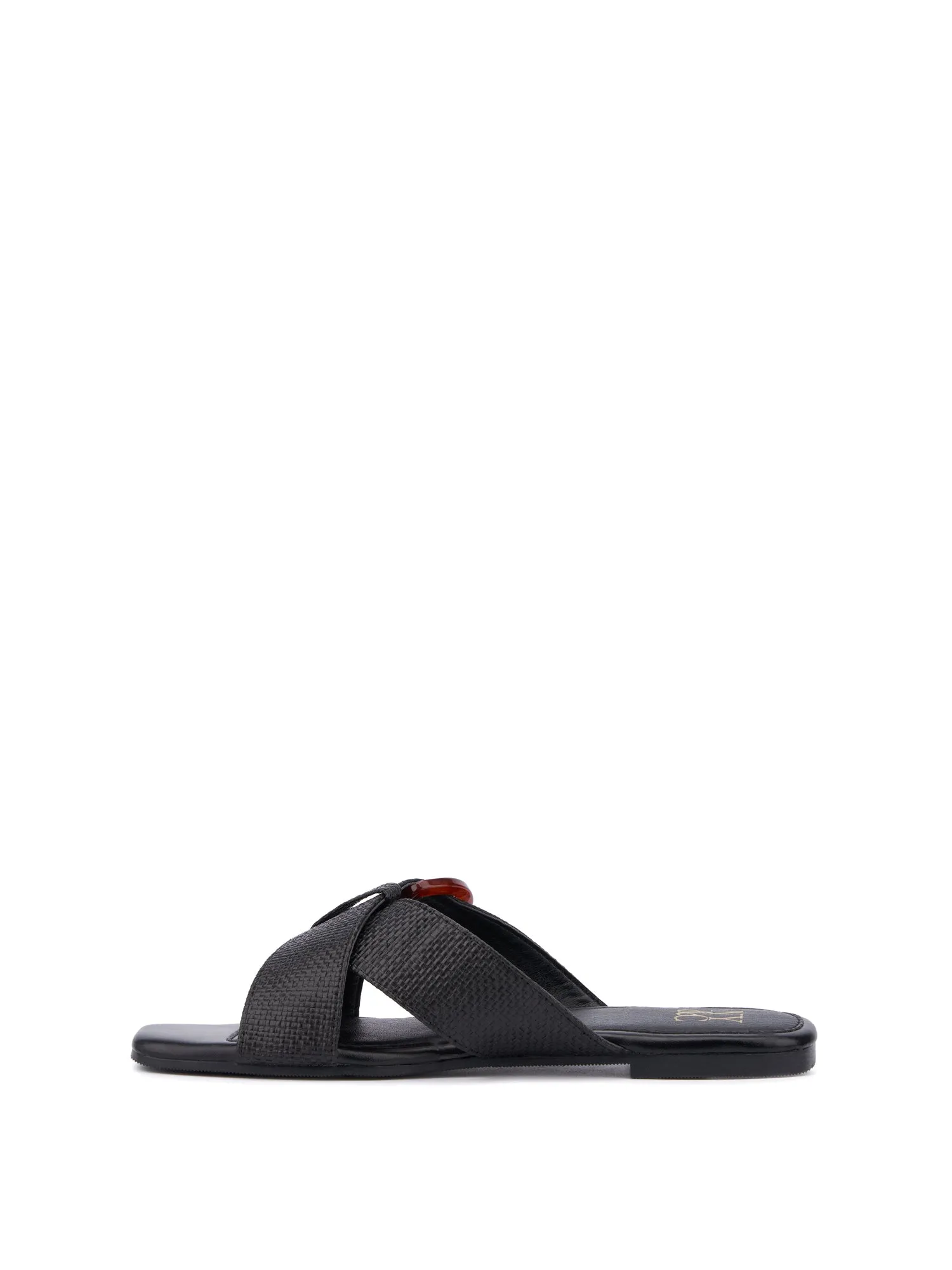 Criss-Cross Buckle Flat Sandal