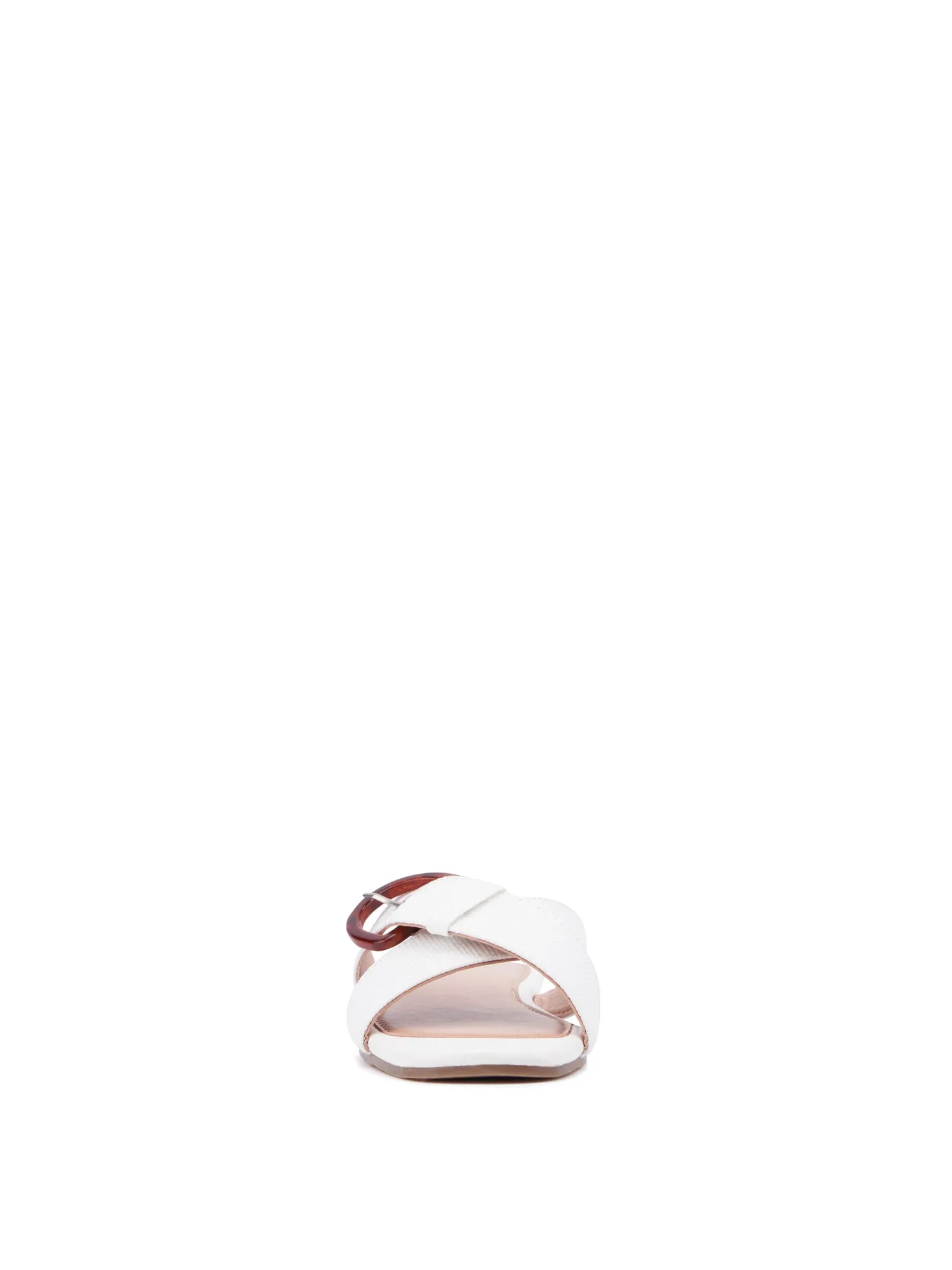 Criss-Cross Buckle Flat Sandal