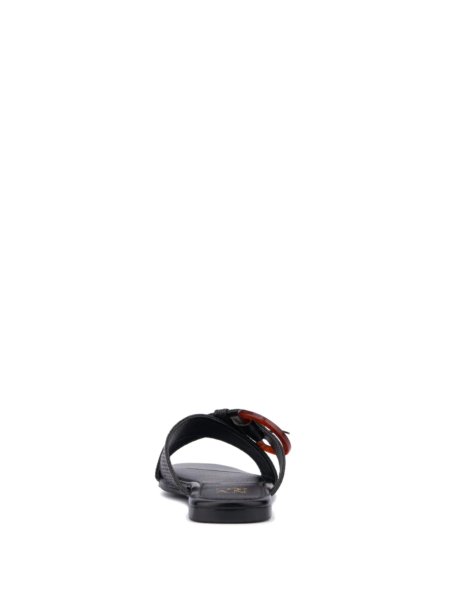 Criss-Cross Buckle Flat Sandal