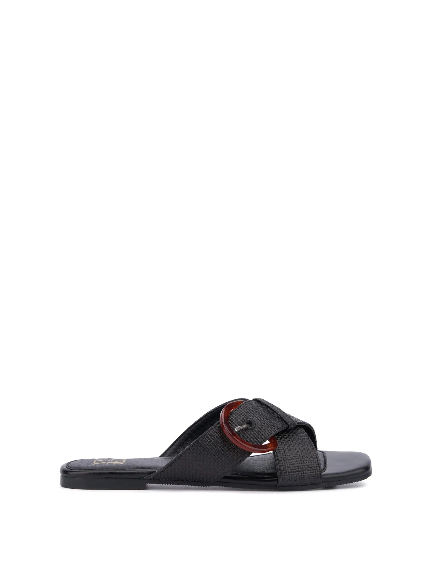 Criss-Cross Buckle Flat Sandal