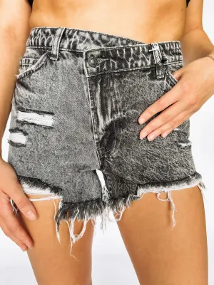 Cross My Heart Black Washed Shorts