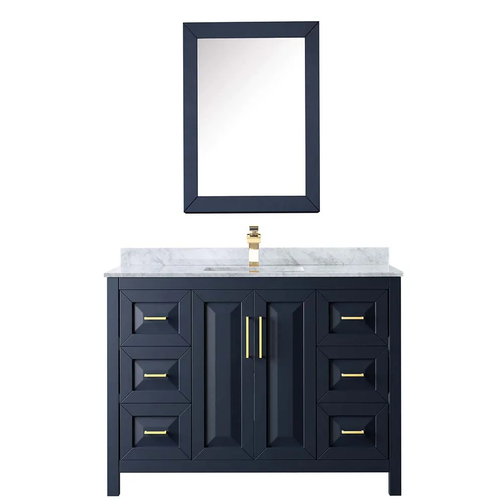 Daria 48 Inch Single Bathroom Vanity in Dark Blue