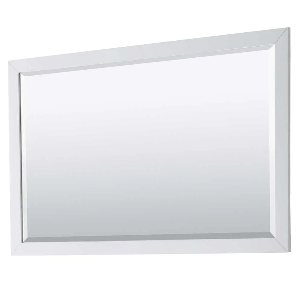 Daria 60 Inch Single Bathroom Vanity in White - Polished Chrome Trim