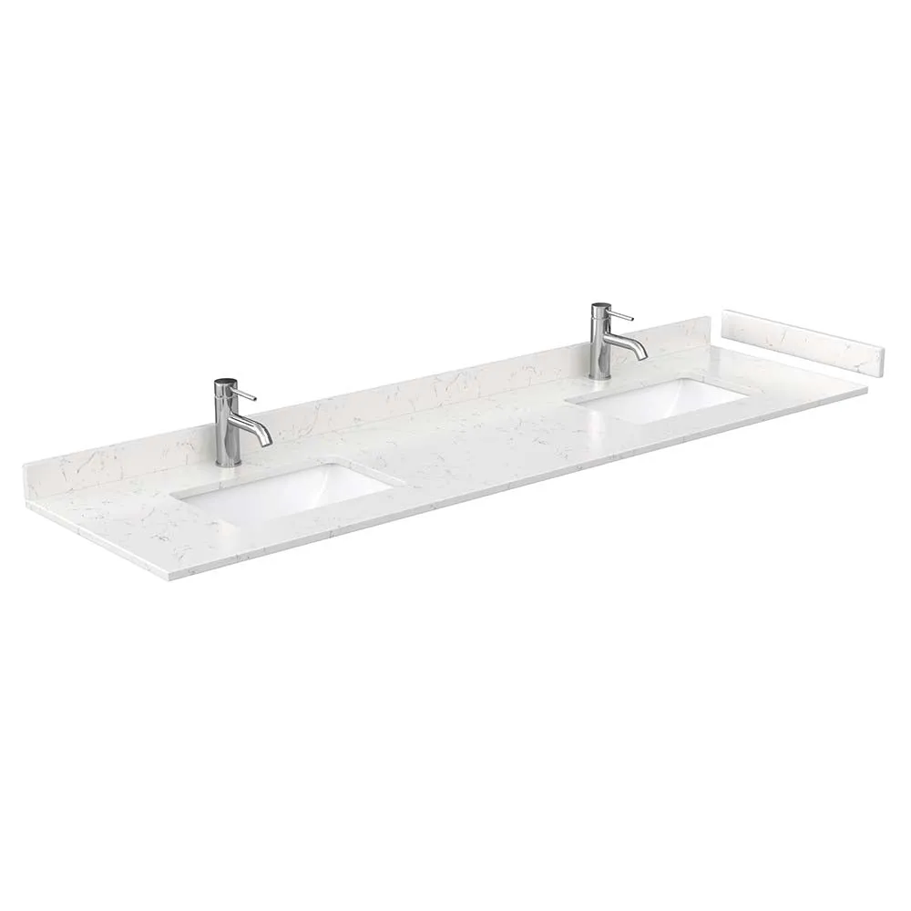 Daria 80 Inch Double Bathroom Vanity in Dark Blue
