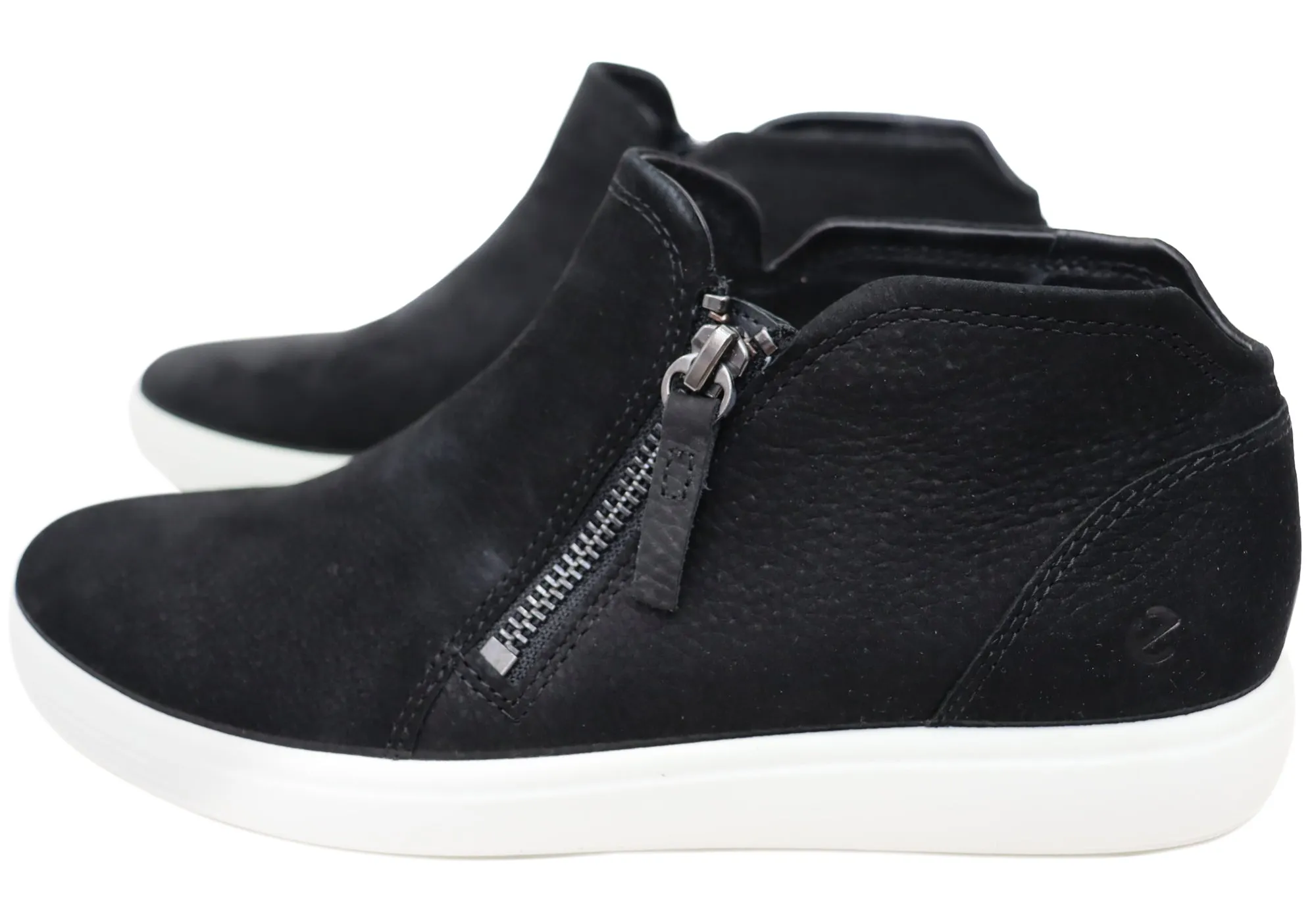 ECCO Womens Soft 7 Womens Comfortable Nubuck Leather Ankle Boots