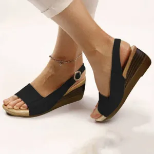 Fanyil Women's Elegant Low Chunky Heel Comfy Sandals