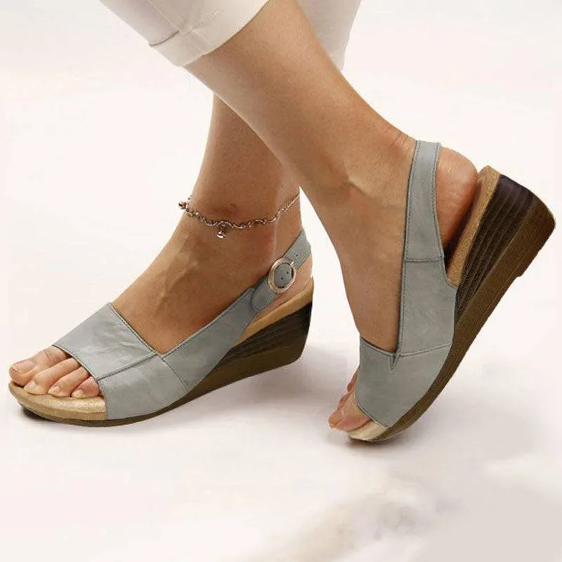 Fanyil Women's Elegant Low Chunky Heel Comfy Sandals
