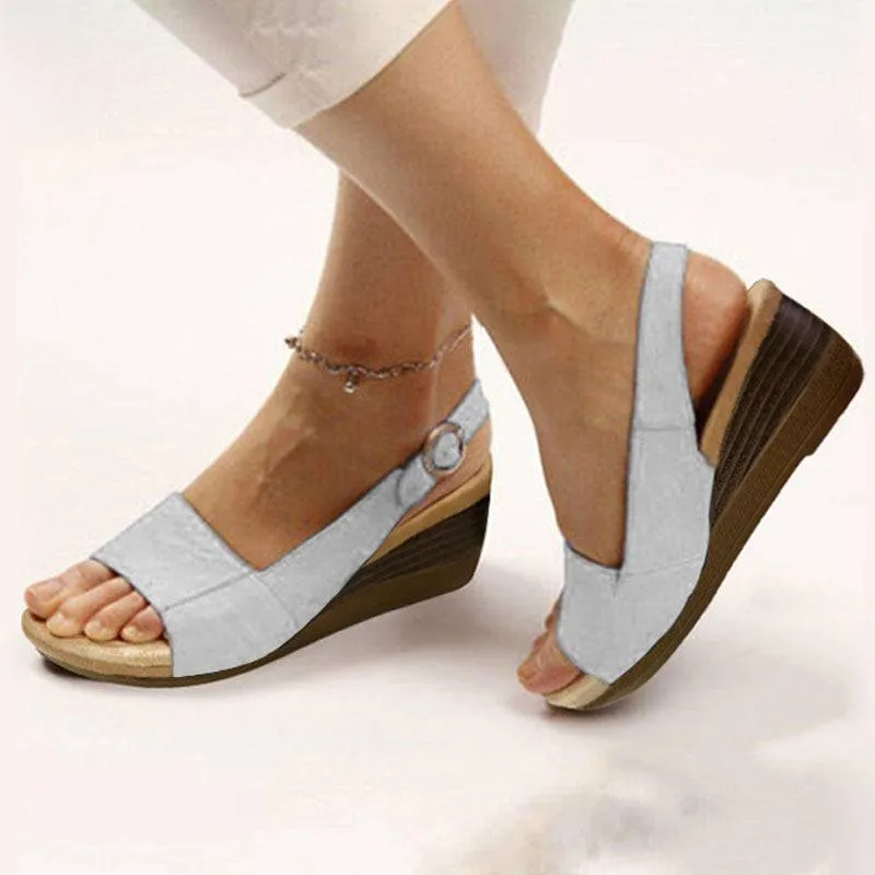 Fanyil Women's Elegant Low Chunky Heel Comfy Sandals