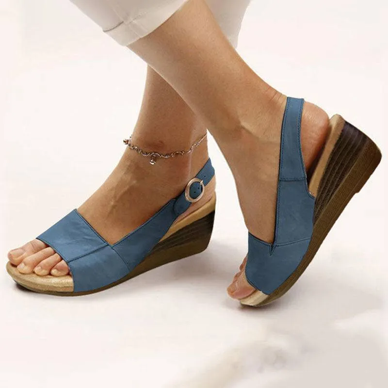 Fanyil Women's Elegant Low Chunky Heel Comfy Sandals