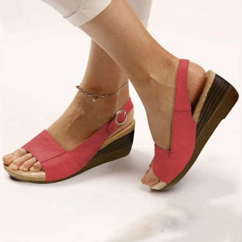 Fanyil Women's Elegant Low Chunky Heel Comfy Sandals