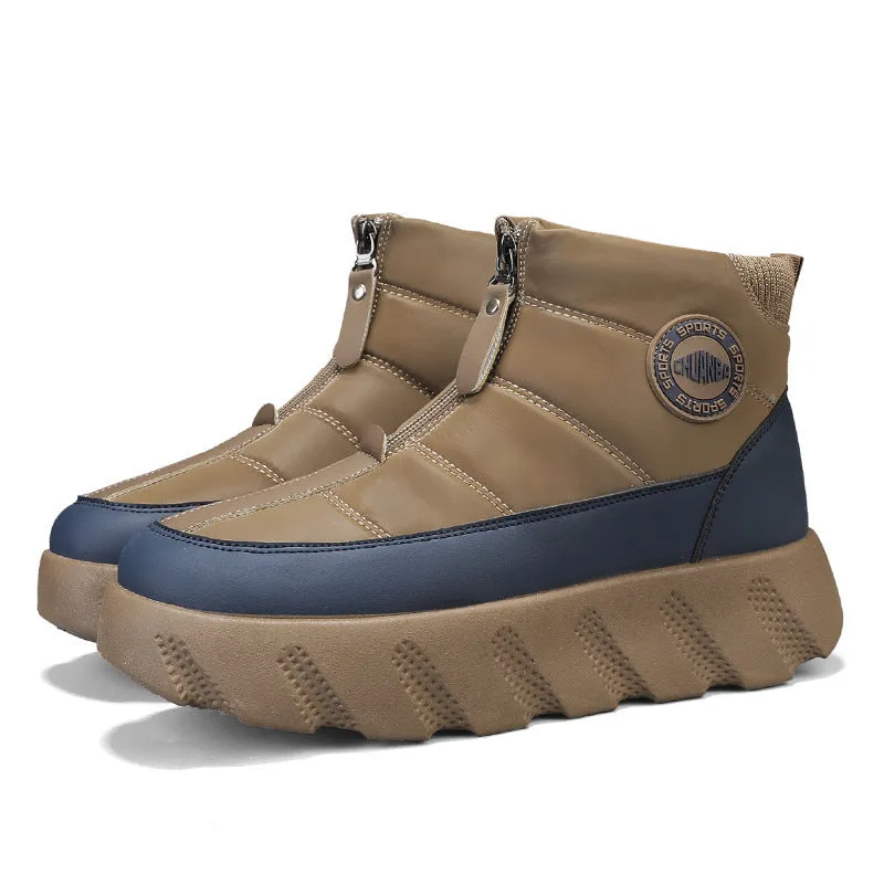Fashion Personality Men Wool Warm Cotton Boots