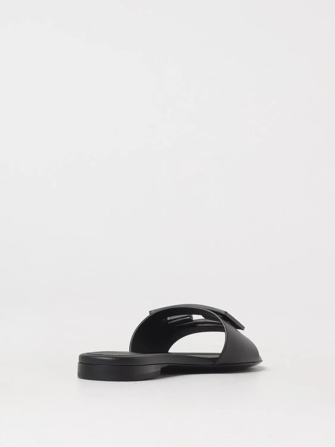 Fendi Flat Sandals Woman Black