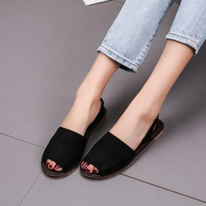 Fish Mouth Flat Sandals