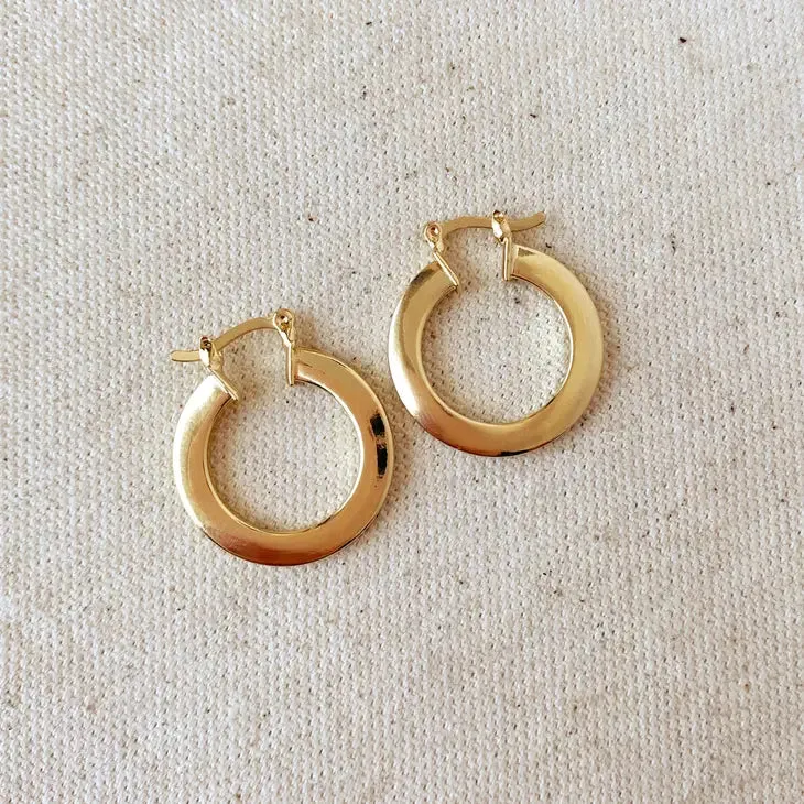 Flat Hoop Earrings