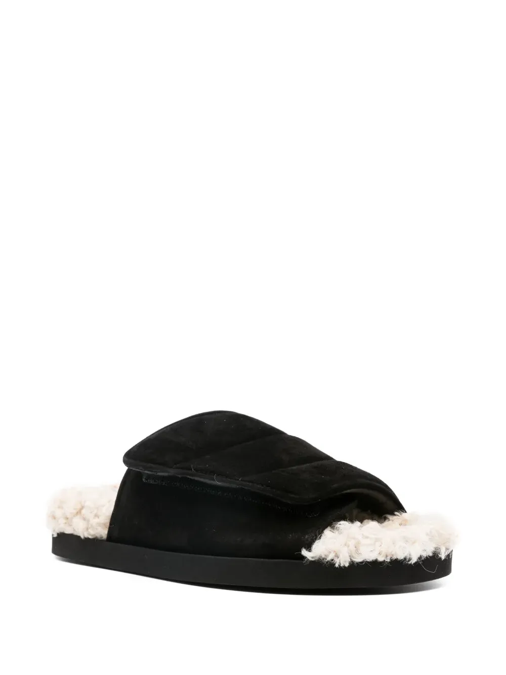 GIABORGHINI faux-shearling slides
