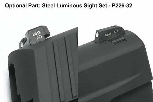 Guarder Aluminum Slide & Frame For MARUI P226 Rail (Black/Late Ver. Marking) - 2022 New Version