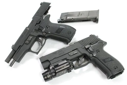 Guarder Aluminum Slide & Frame For MARUI P226 Rail (Black/Late Ver. Marking) - 2022 New Version