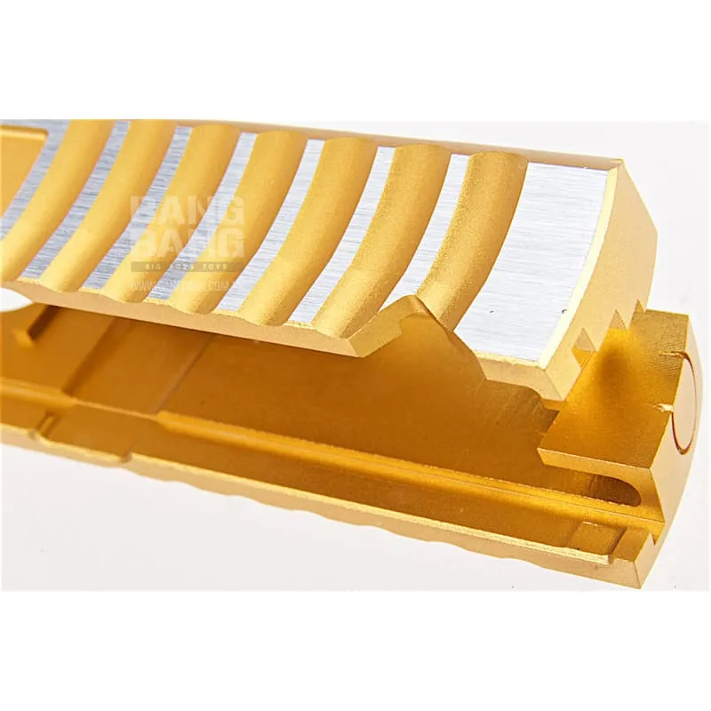 Gunsmith Bros CNC Aluminum Design 18 Single Slide Tokyo Marui Hi Capa 5.1 GBB - Gold 2 Tone