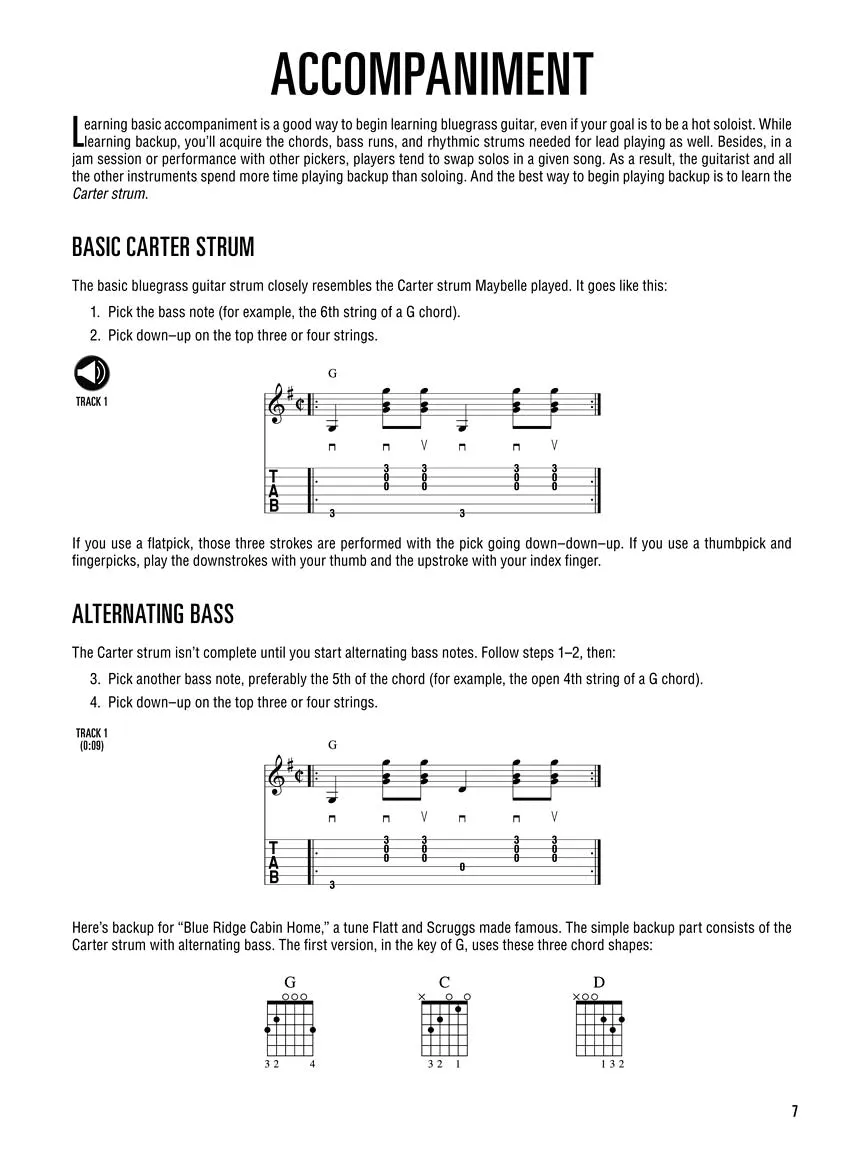 HAL LEONARD BLUEGRASS GUITAR METHOD Learn to Play Rhythm and Lead Bluegrass Guitar with Step-by-Step Lessons and 18 Great Songs