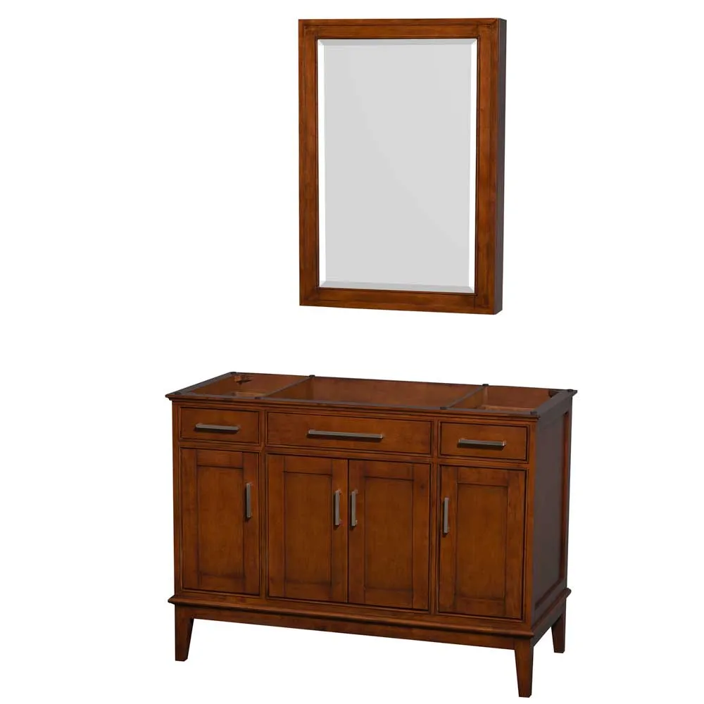Hatton 48 Inch Single Bathroom Vanity in Light Chestnut