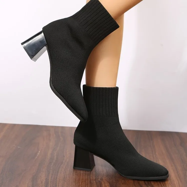 Heel Pointed Stretch Boots