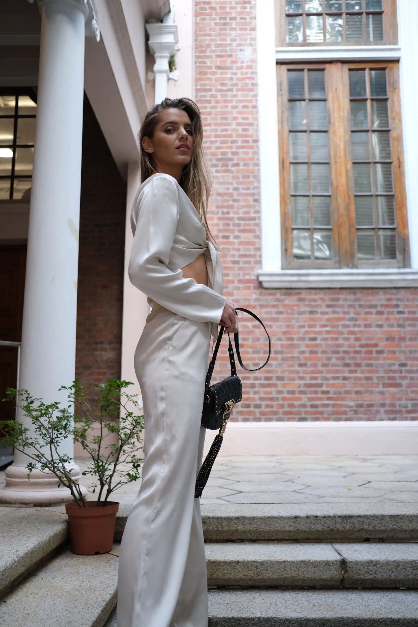High-Waisted Silk Pant (Short, Regular & Long) - Last Chance Archive