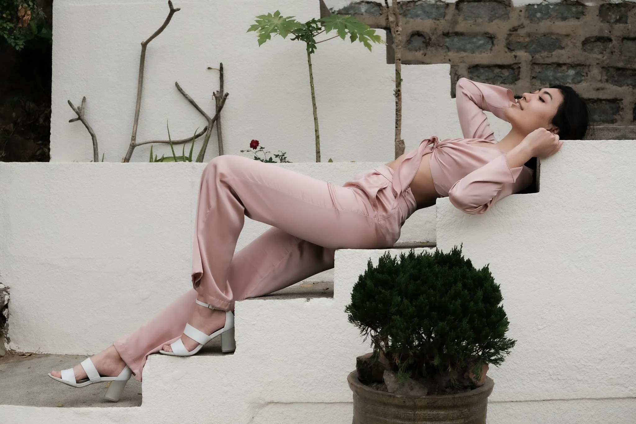 High-Waisted Silk Pant (Short, Regular & Long) - Last Chance Archive
